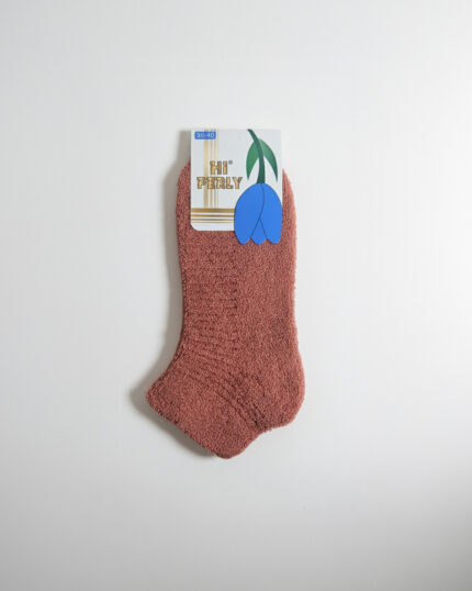 kadın ters havlu 36-40 çorap patik, yumuşak havlu dokulu, sıcak tutan kaymaz tabanlı çorap modeli taba